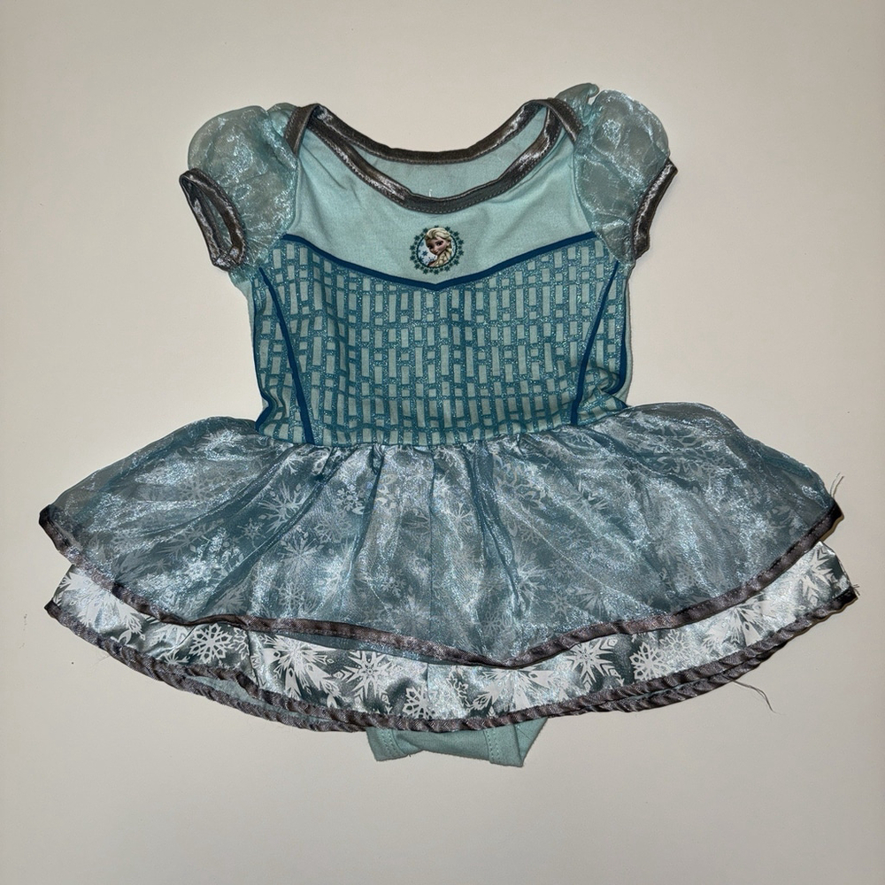 Disney Parks Elsa Frozen Dress Costume Baby Girl 0-3 Months